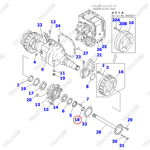 Phớt dầu 3EC-21-15140 (K1) (phía ngoài đầu láp)