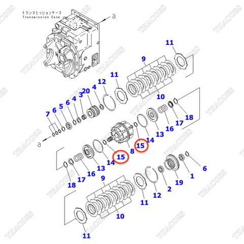 (2nd) Phớt dầu 3EC-15-31810 (xéc măng ly hợp)