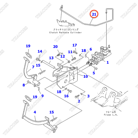 (WC) Ống dầu ngắt côn 3EC-36-31160