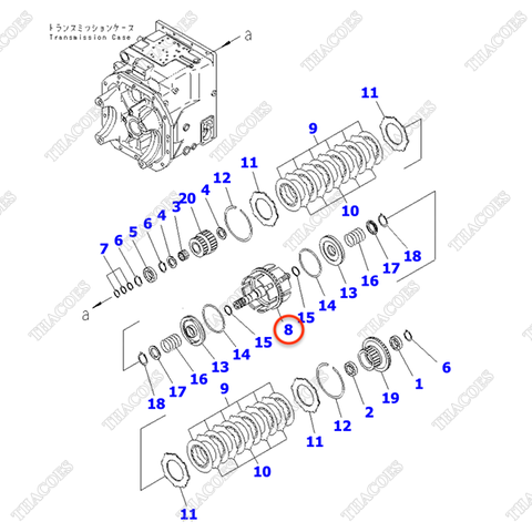 (2nd) Trục ly hợp 3EC-16-31200