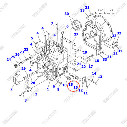 (AT) Lọc dầu hộp số thô 3EA-15-11600