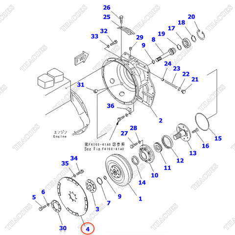 Đĩa thép biến mô DC76A7004000