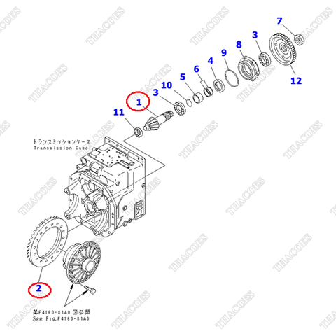 Cặp bánh răng hành tinh 3EC-14-31400
