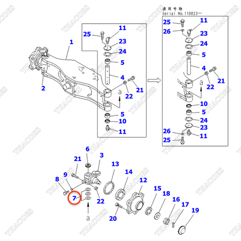 Căn đệm 34C-24-11160 (K8)