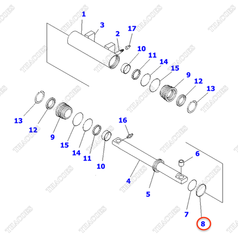 Phớt piston NP23351-02615 (K9)