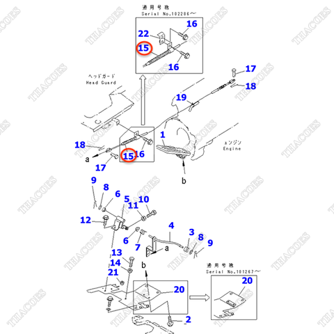 Cáp ga 3EC-37-32110