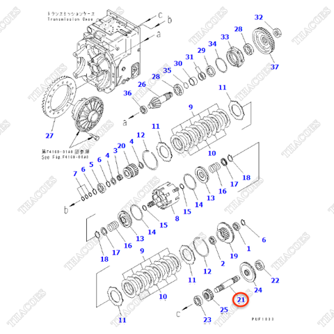 (1st) Trục ly hợp 3EC-15-31410