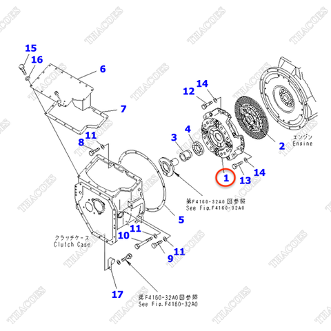 (WC) Bàn ép côn 3EC-11-31310