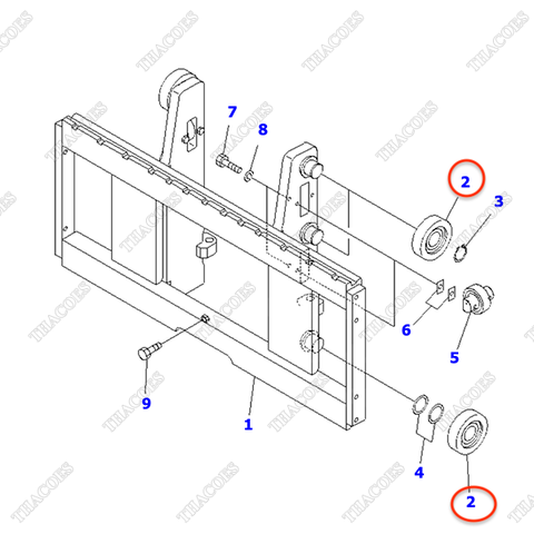 Vòng bi nâng hạ 37C-9AA-3110 (S)