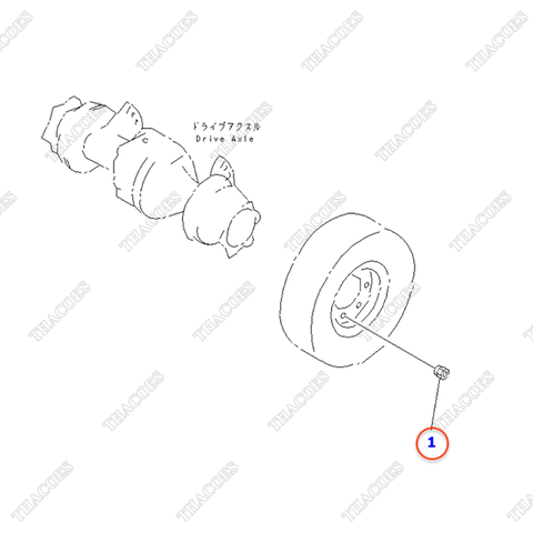 Đai ốc tắc kê 3EC-21-36811; 310-30-26310; 3EC-21-36810