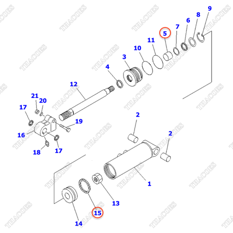 Bạc trượt 3EC-64-32280 (dẫn hướng cổ xi lanh)