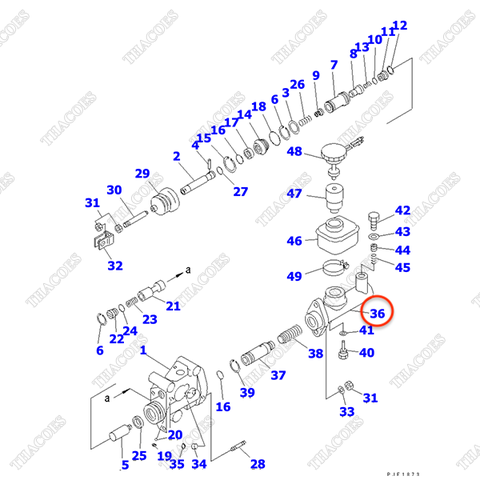 (WC) Xi lanh phanh trên MY012-8375-00