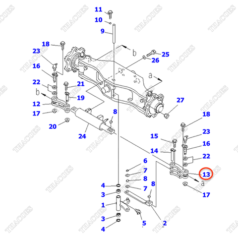 (SN: 100001-105917) Giằng lái trái 3EC-24-31630SA; 3EC-24-31630SG
