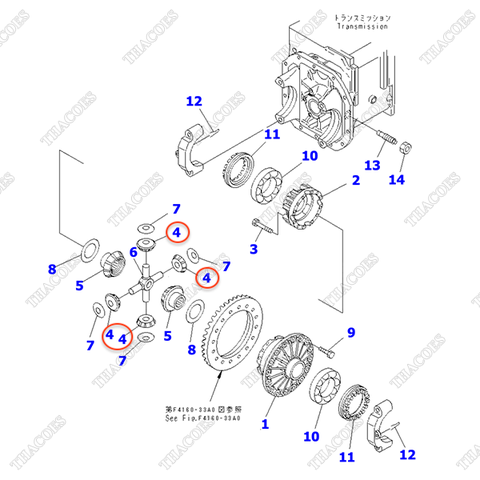 Bánh răng vi sai 3EC-21-11140