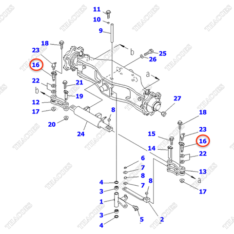 (SN: 100001-105917) Chốt nối 3ED-24-41261