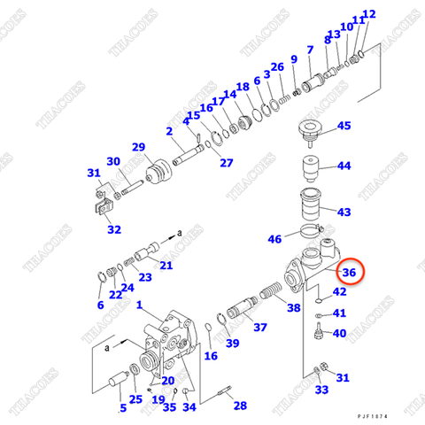 (WC) Xi lanh côn trên MY012-8352-00; MY012-8352-02