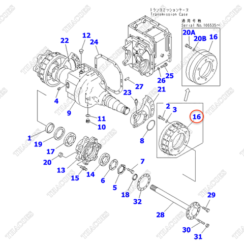 Trống phanh 3EC-21-36140; 3EC-21-36141