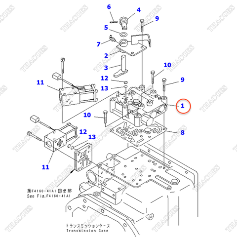 Cụm van chia dầu số 3EC-15-38010; 3EC-15-38011