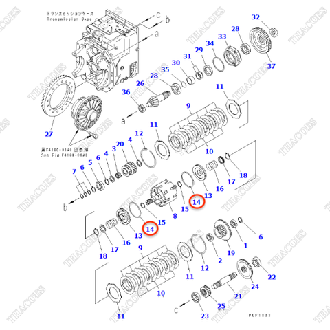 (1st) Phớt dầu 3EF-15-41280