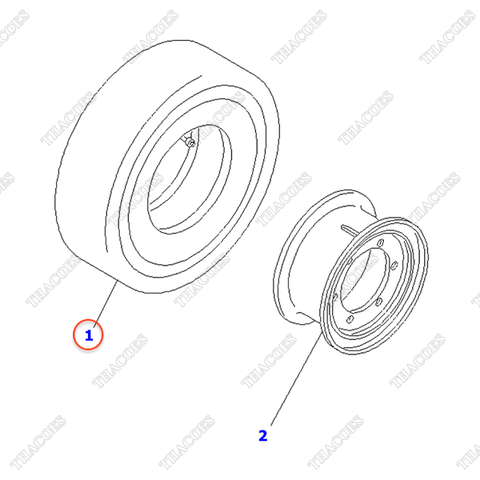 Lốp đơn 37C-1GD-3010 (825-15)