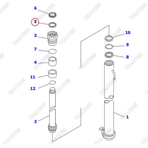 Phớt cổ 360-61-81250 (K20, K21)