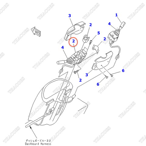 (AT) Công tắc tiến lùi OS54000-37C-31; PS54000-37C-31; OS54000-37C-30