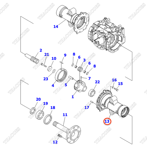 Vỏ cầu bánh trái 3EC-21-52320