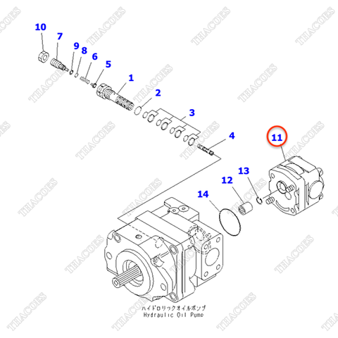 Bơm lái 708-1T-04740