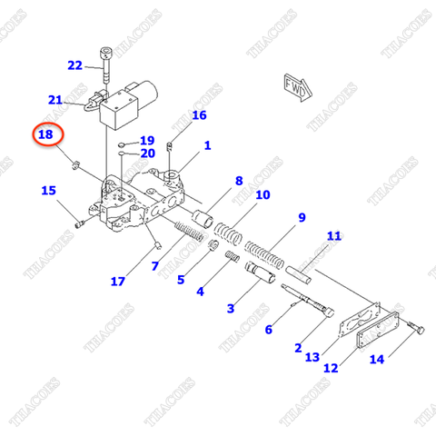 Phớt dầu 3EB-15-58520 (trục ngắt số)