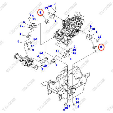 Giảm chấn động cơ 3EC-02-52380
