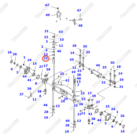 Ắc phi nhê phải 3EC-24-51330, 3EC-24-51331