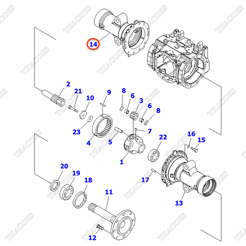 Vỏ cầu bánh trái 3EC-21-52330