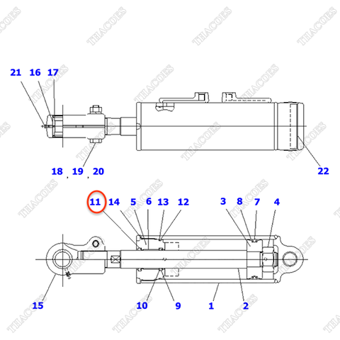 Phớt bụi 30C-63-11180 (Kit)