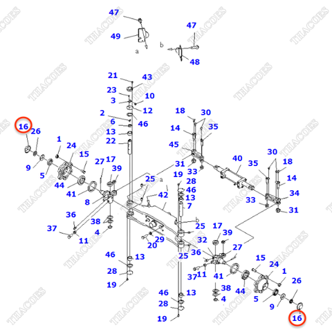 Nắp moay ơ 3EC-24-31320SA; 3EC-24-31320SG; 3EC-24-31320; 3EC-24-31320ST