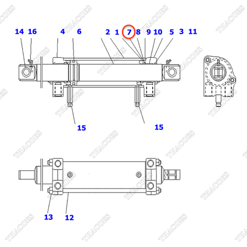 Vòng đệm oring 30C-64-11170 (Kit)