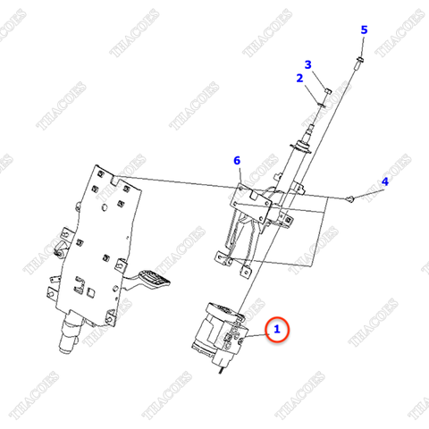 Van lái 3EC-34-51310 (không cảm biến góc lái)