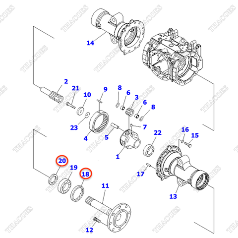 Bộ phớt moay ơ 3EC-21-05110 (K2)
