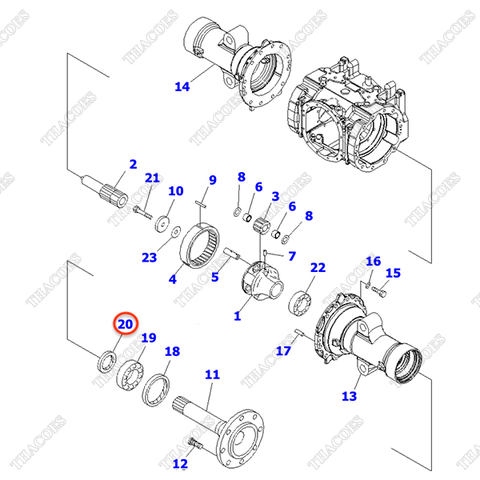 Phớt moay ơ 3EC-21-52450 (trục láp, phớt trong) (K2)