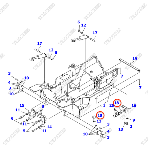 Bạc gối cầu sau 3EC-41-51790