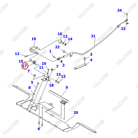 Lò xo chân ga 3EB-37-41150