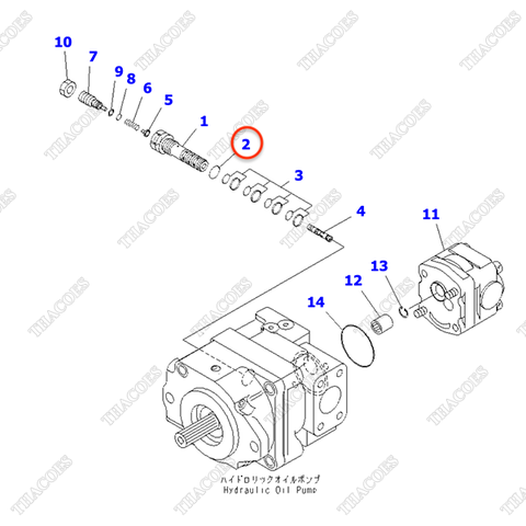 Vòng đệm oring 07002-62034 (van LS)