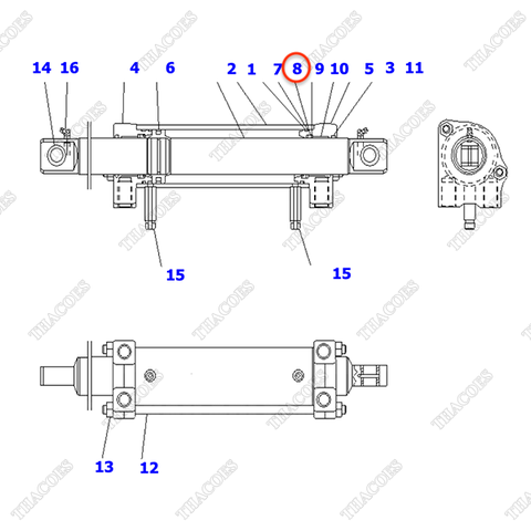 Căn đệm 30C-64-11180 (Kit)