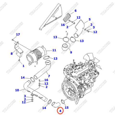 Ống nạp gió 3EC-02-53510