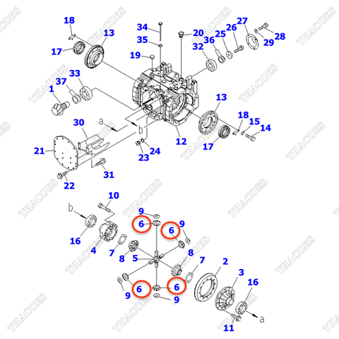 Bánh răng vi sai 3EC-21-51150