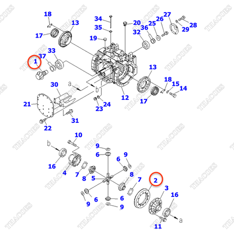 Cặp bánh răng quả dứa 3EC-21-51311