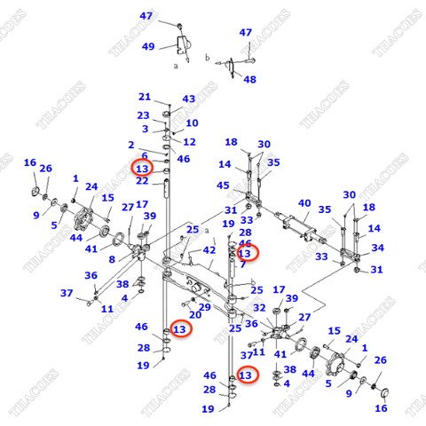 Vòng bi kim 3EC-24-37160 (K5,6,7,8)