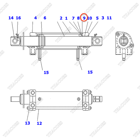 Phớt cổ 30C-64-11190 (Kit)