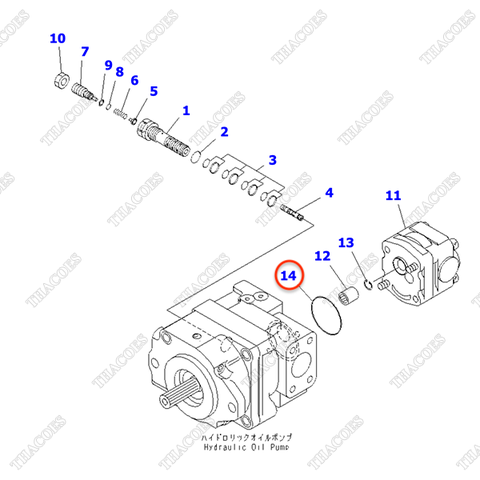 Vòng đệm oring 07000-12060; 07000-02060 (bơm lái)