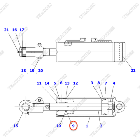 Phớt cổ 30C-63-11160 (Kit)