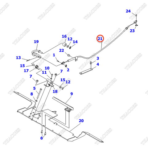 Cáp ga 3EC-37-52130